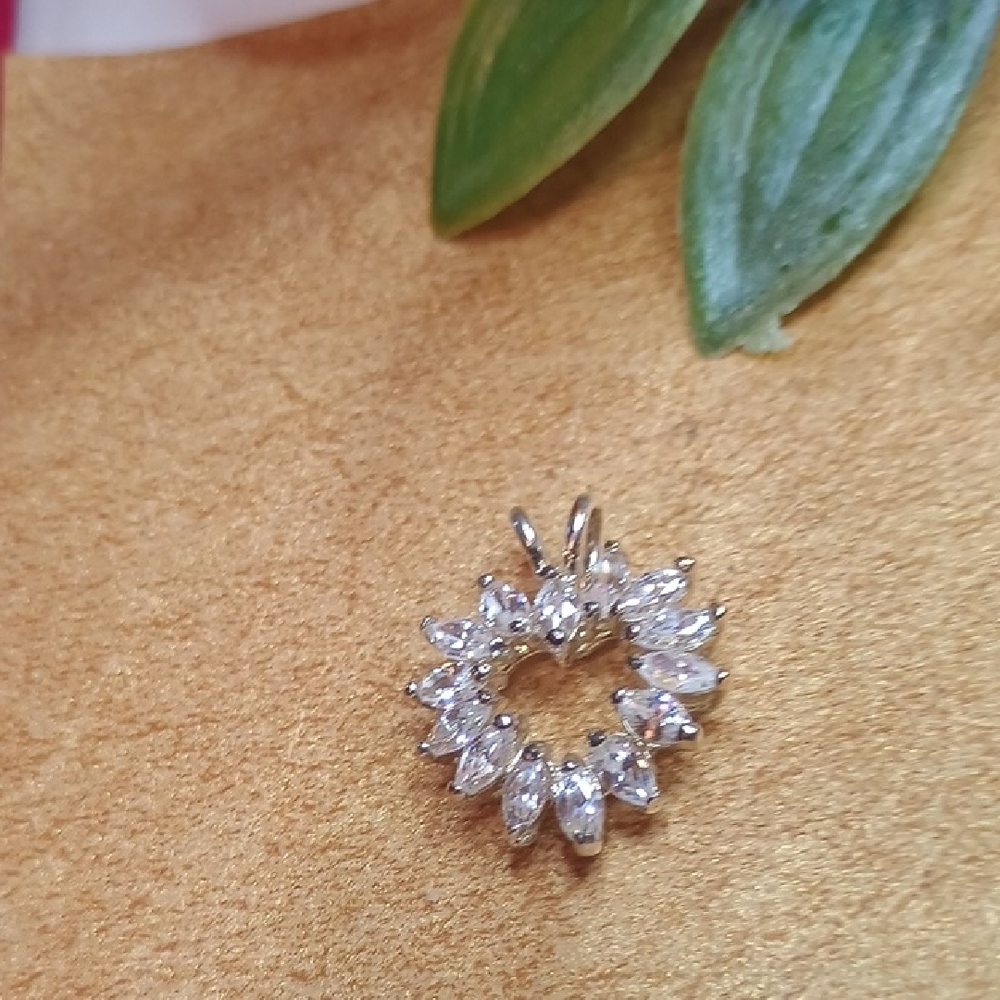 Swarovski Silver Crystal Necklace Pendant